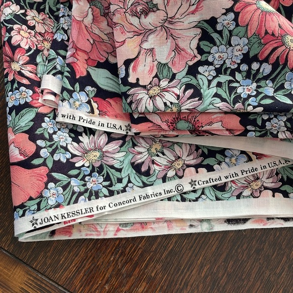 Other - Joan Kessler for Concord Fabrics, floral cottage core motif, 4 yards, 44" wide